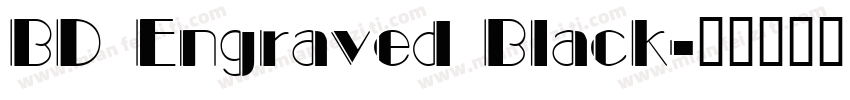 BD Engraved Black字体转换